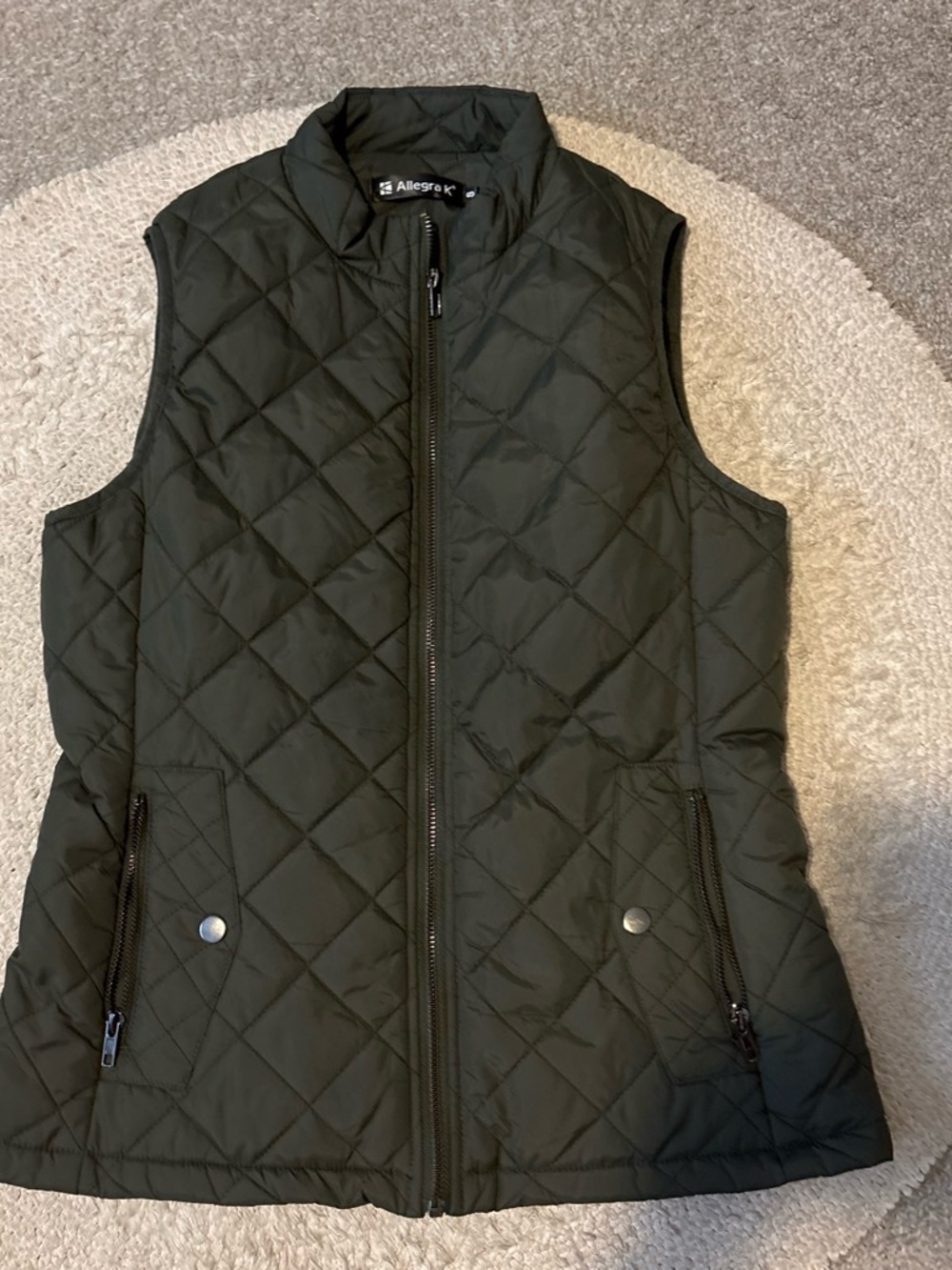 Olive green vest
